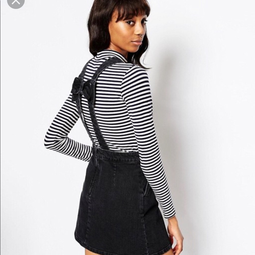 Asos pinafore bow dress